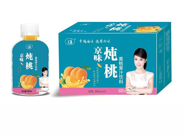 九州华洋京味炖桃黄桃果汁饮料380mlx15瓶